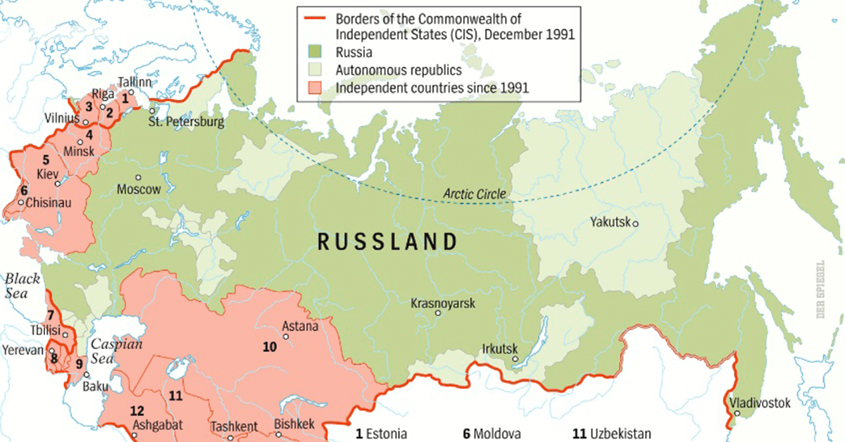 A URSS explicada em 4 mapas históricos