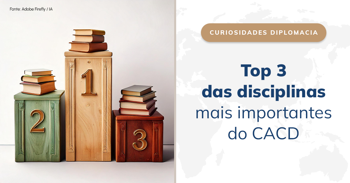 Top 3 das disciplinas mais importantes do CACD