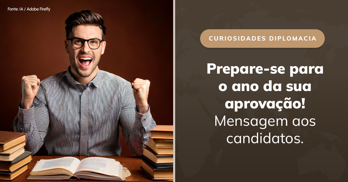 Prepare-se para o ano da sua aprovação! Mensagem aos candidatos